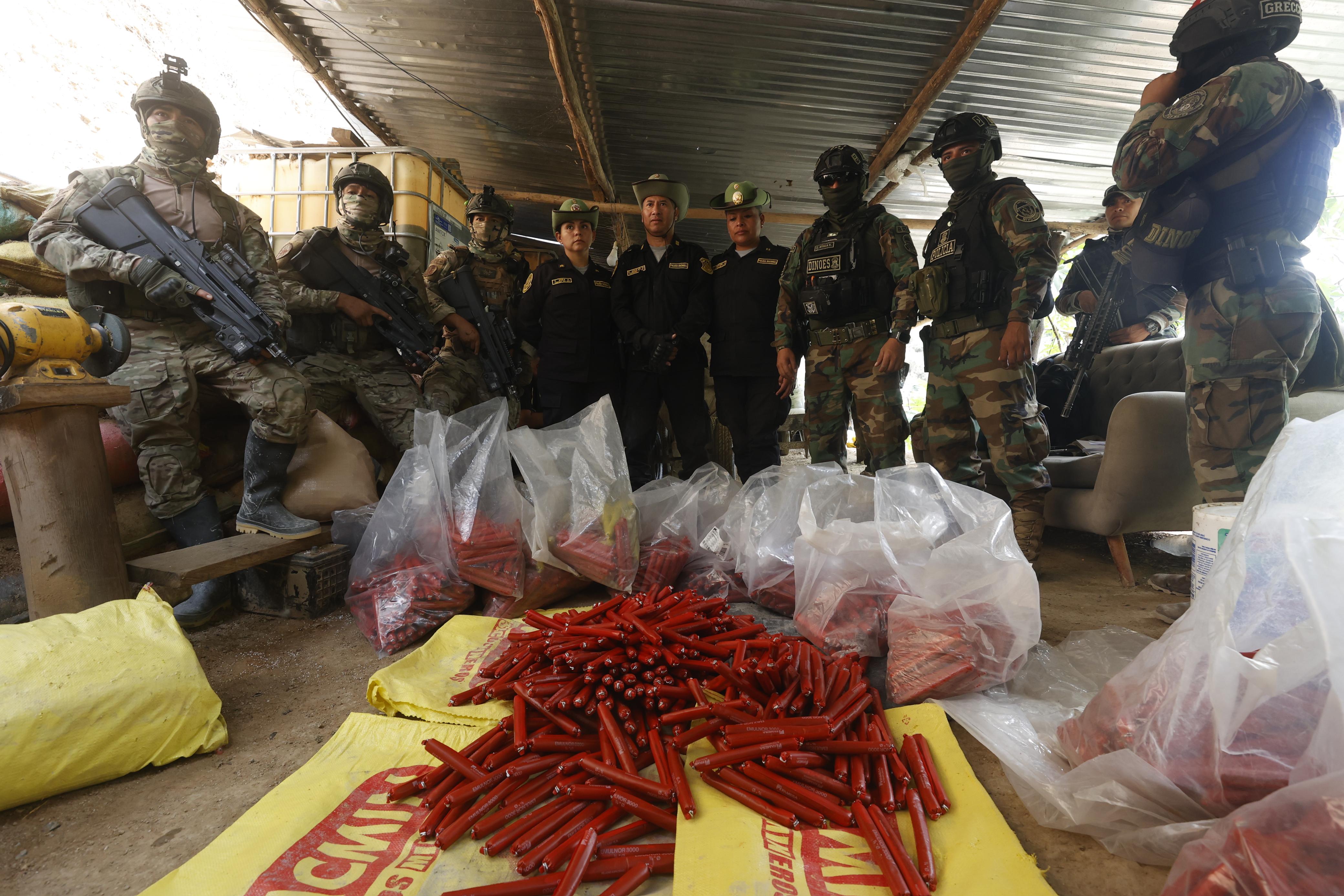 Comando Unificado de Pataz ejecutó la operación Yanahuma e intervino minas ilegales en Vijus