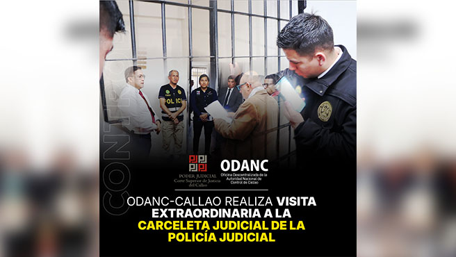 ODANC-Callao realizó visita extraordinaria a la carceleta de la Policía Judicial