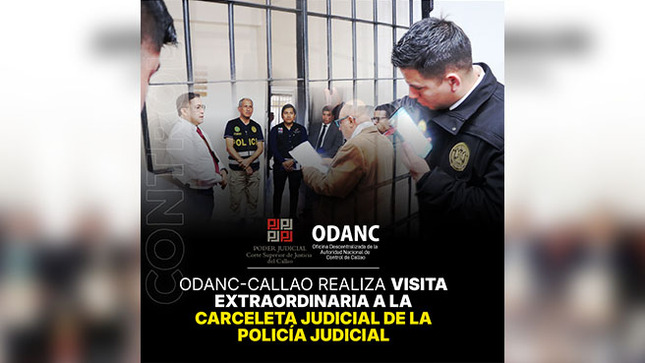 ODANC-Callao realizó visita extraordinaria a la carceleta de la Policía Judicial