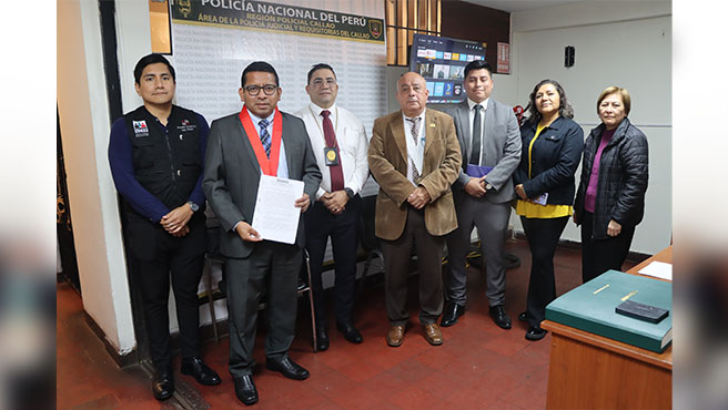 Jefe de ODANC-Callao, Carlos Quiroga Periche, realizó visita extraordinaria a la carceleta de la Policía Judicial