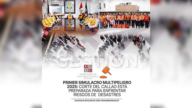 Primer simulacro 2025: Corte Superior del Callao está preparada para enfrentar riesgos de desastres