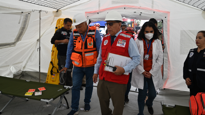 INSN: Trabajadores y pacientes participaron del primer Simulacro Nacional Multipeligro 2025