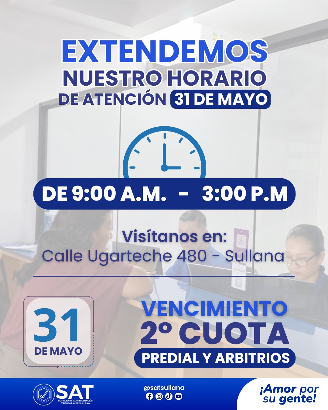 Hoy extendemos nuestro horario de atención