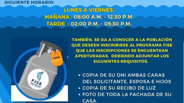 Archivo de la imagen de comunicado sobre los vales FISE