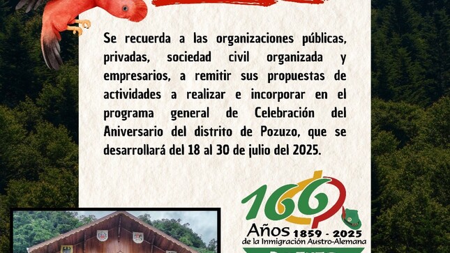 Imagen sobre la convocatoria para propuesta de actividades para el programa de su Aniversario 2025