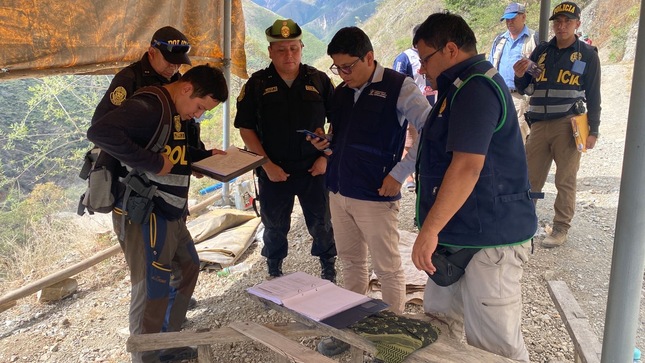 Fiscales especializados en Materia Ambiental participan en operativo de interdicción contra la minería ilegal en Pataz.