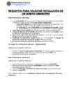 Vista preliminar de documento Requisitos para solicitar Instalación Nuevo suministro