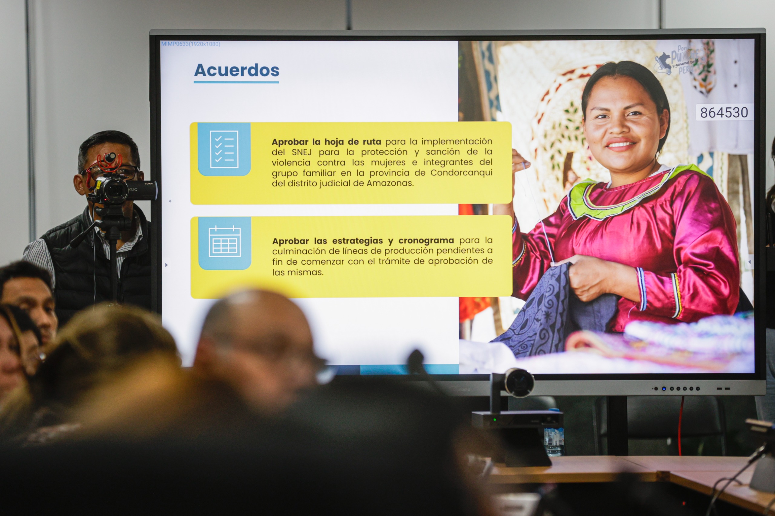 MIMP presidió sesión de la Comisión Multisectorial de Alto Nivel para implementar el SNEJ en Condorcanqui