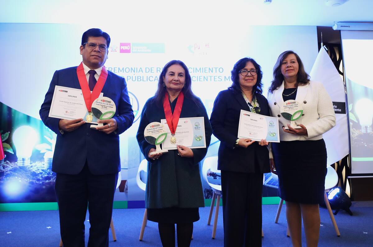 Premian a tres Cortes del Poder Judicial por buenas prácticas en implementación de medidas de ecoeficiencia