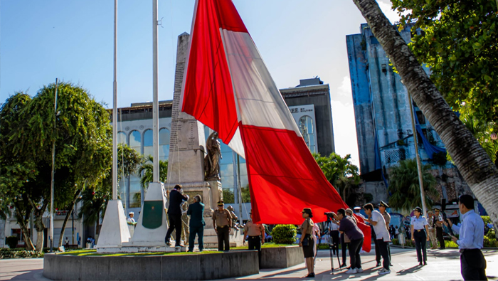 izamiento de la bandera