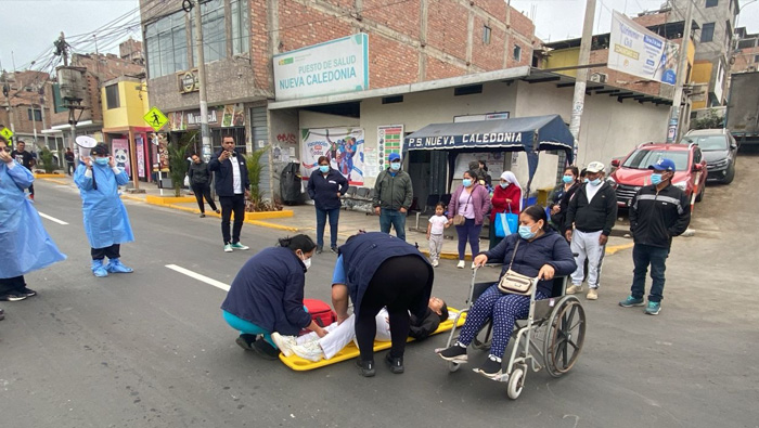 DIRIS Lima Sur desplegó amplio operativo de respuesta durante Simulacro Nacional Multipeligro 2025
