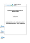 Vista preliminar de documento S07UGDDI003-Lineamientos para la Clasificacin y Desclasificacinv03FFF
