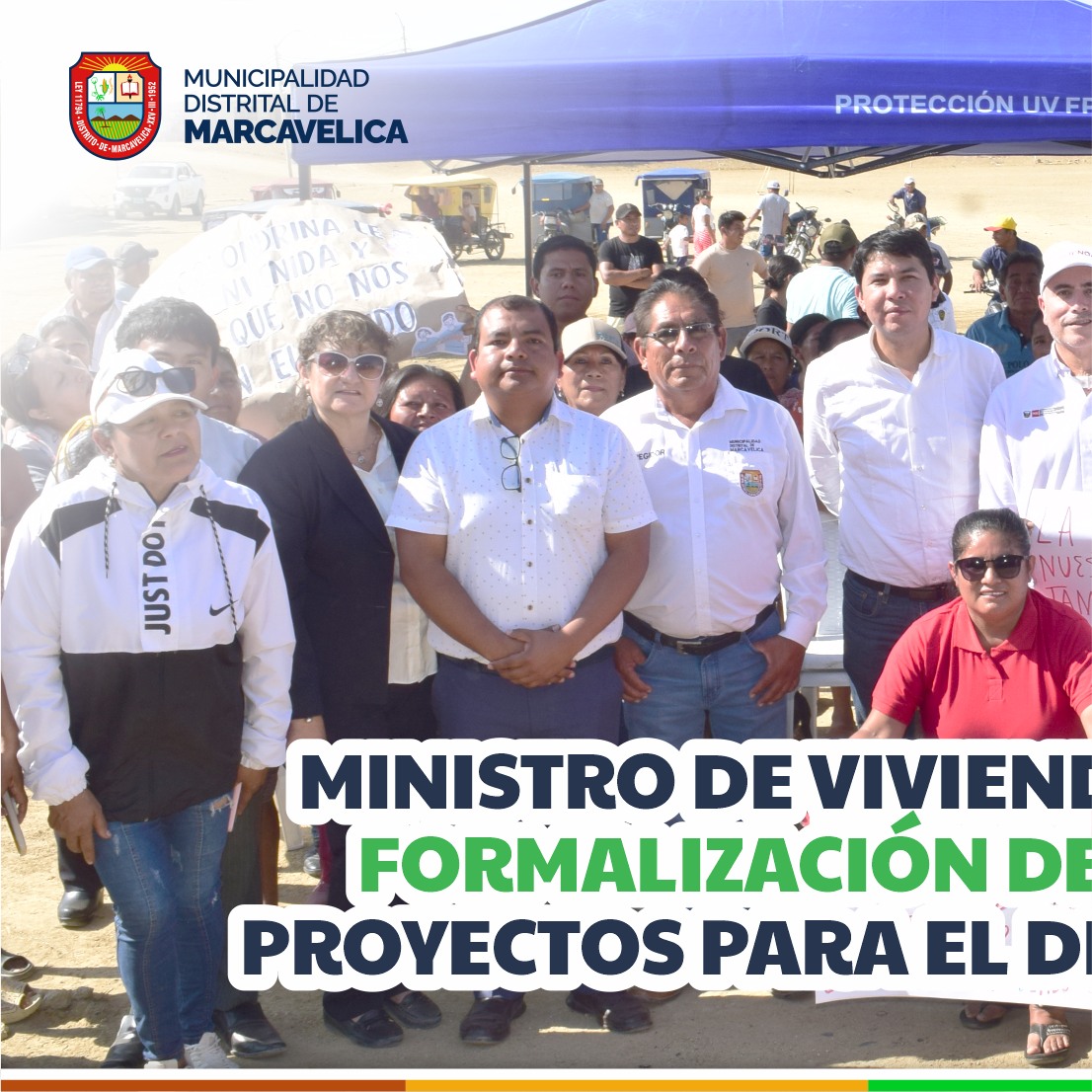 compromiso para priorizar la formalización de terrenos y el apoyo de proyectos