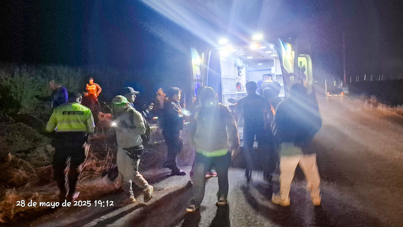 Serenazgo auxilia a joven herido en accidente de tránsito