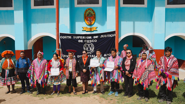  Corte de Cusco inauguró nuevo Juzgado de Paz en el Centro Poblado de Tocra en la provincia de Paucartambo