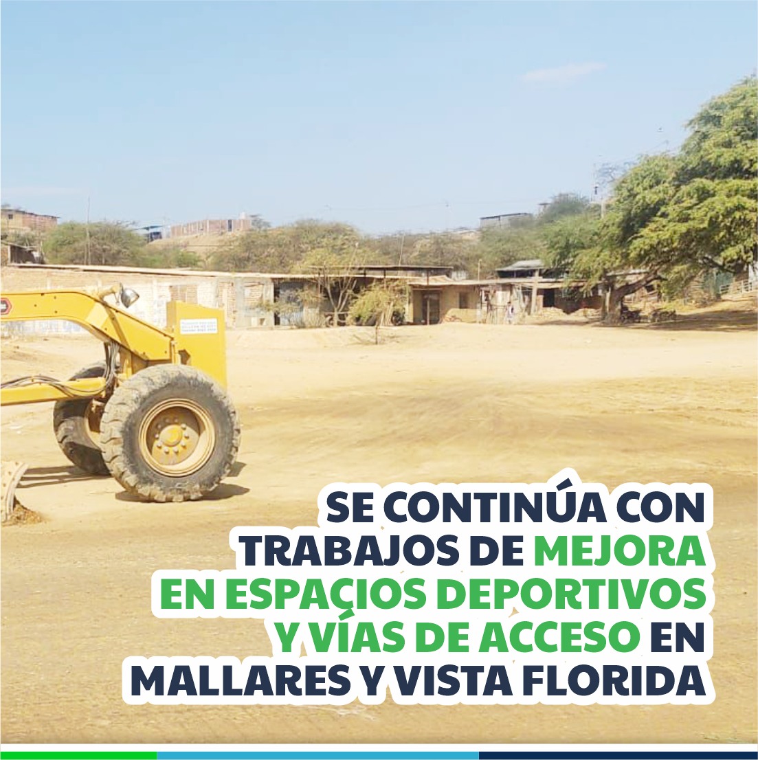 seguimiento de mantenimiento para distintos sectores del centro poblado de Mallares con el fin de mejorar los espacios deportivos