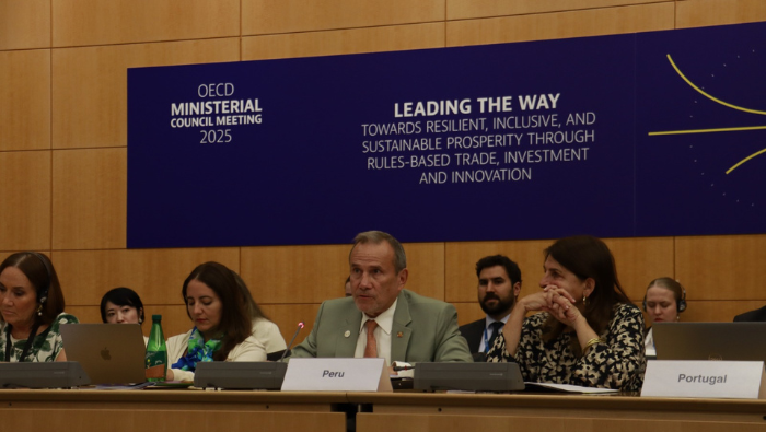 Canciller del Perú plantea ante la OCDE prioridades regionales para el desarrollo
