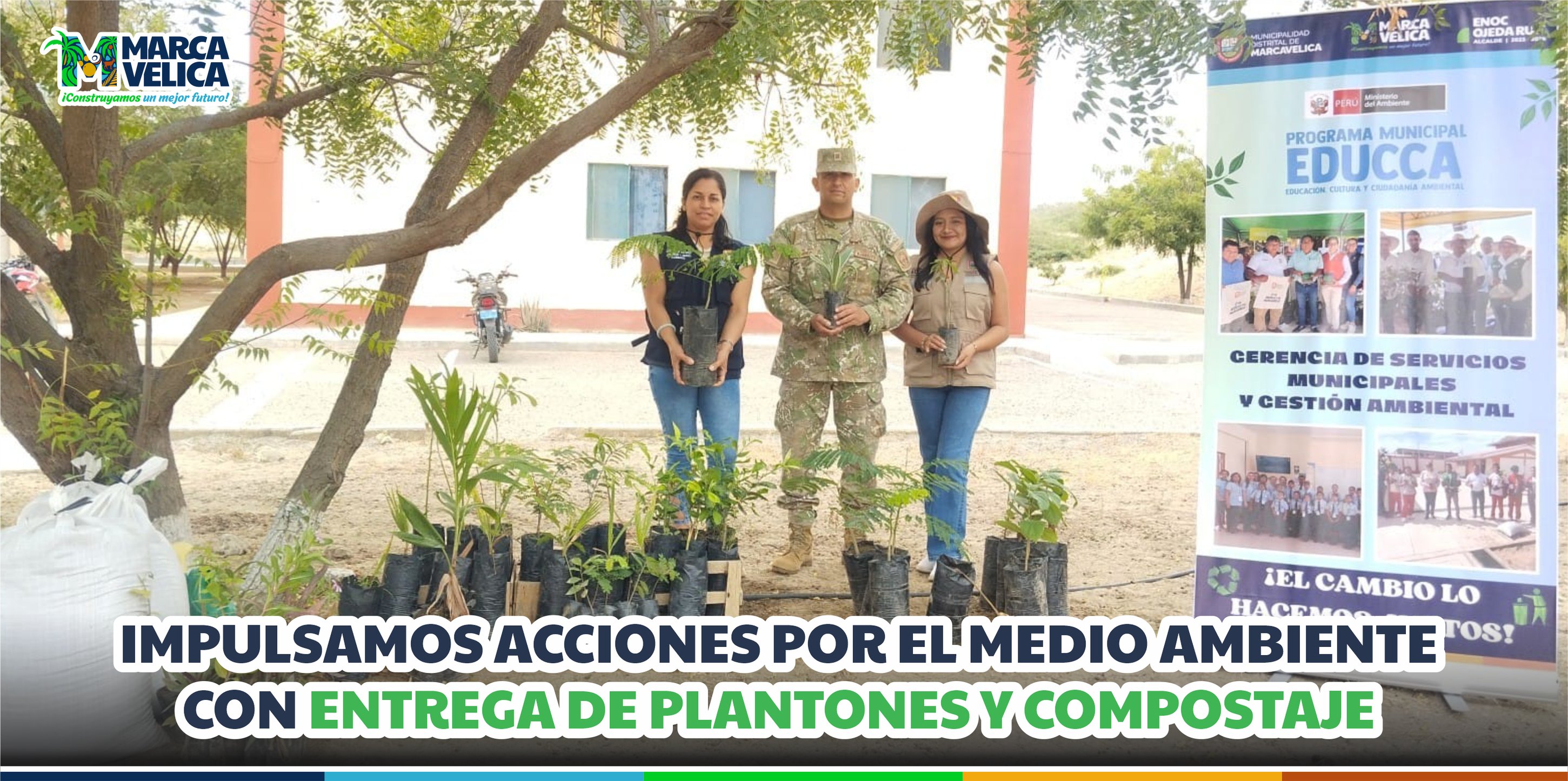 Apoyo para fortalecer la conciencia ambiental y mejorar el ornato del distrito