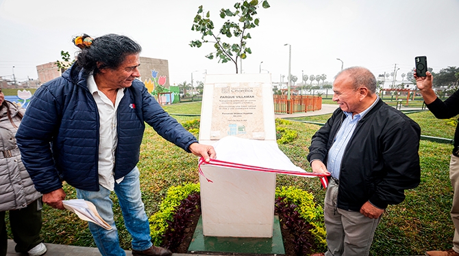 Espacio entregado por la Municipalidad de Chorrillos 