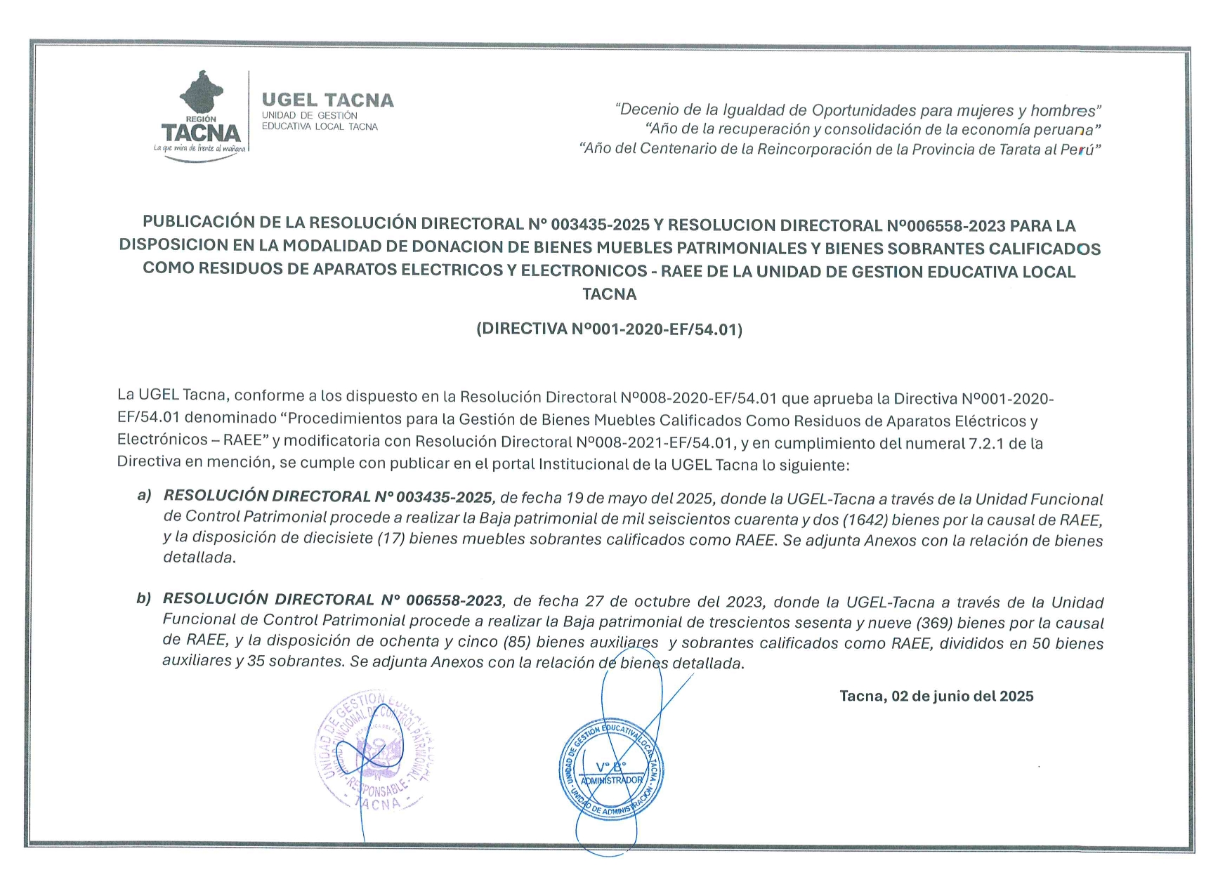 Comunicado