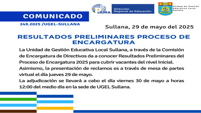 Comunicado N°249-2025