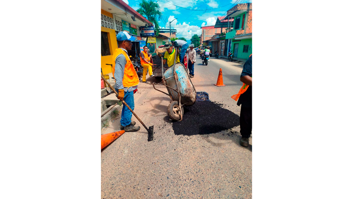 MPSM viene ejecutando trabajos de resanado en principales arterias de la ciudad.
