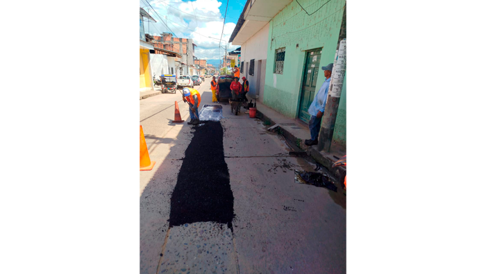 MPSM viene ejecutando trabajos de resanado en principales arterias de la ciudad.