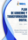 Vista preliminar de documento Plan de Gobierno y Transformación Digital 2025 – 2027 de la Municipalidad Provincial de Tarma