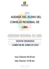 Vista preliminar de documento AGENDA DE SESIÓN DE CONSEJO REGIONAL N° 017-2025-CR/GRL
