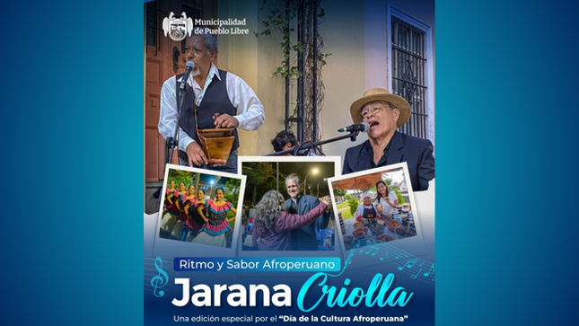 Archivo PDF de "Pueblo Libre celebrará el Día de la Cultura Afroperuana con música y danzas tradicionales"