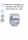 Vista preliminar de documento Programa de Integridad de la Municipalidad Distrital de Pucusana 2024-2026