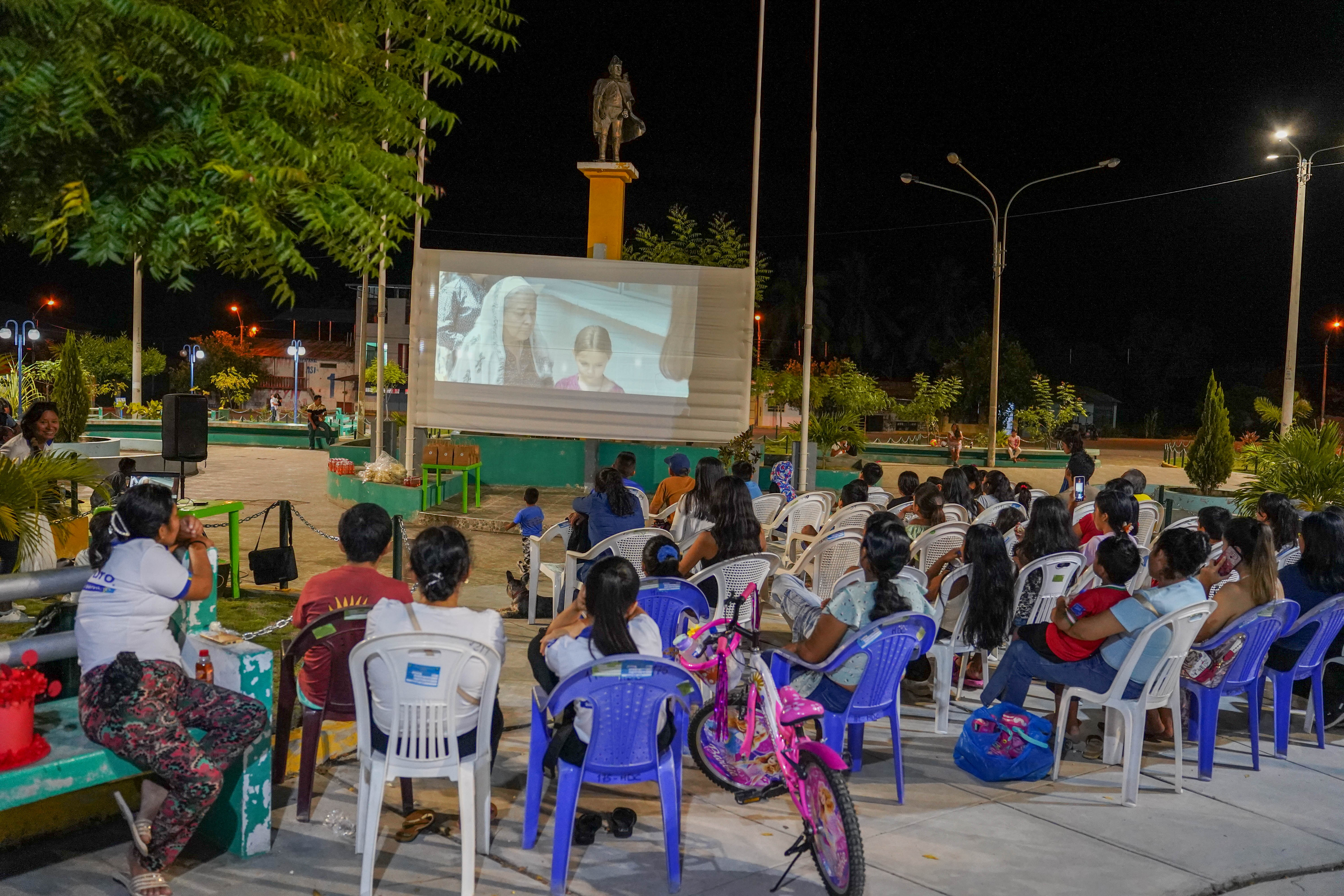 proyección de cine