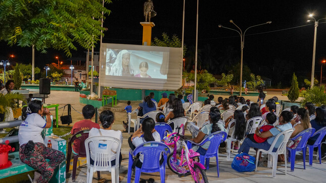 proyección de cine