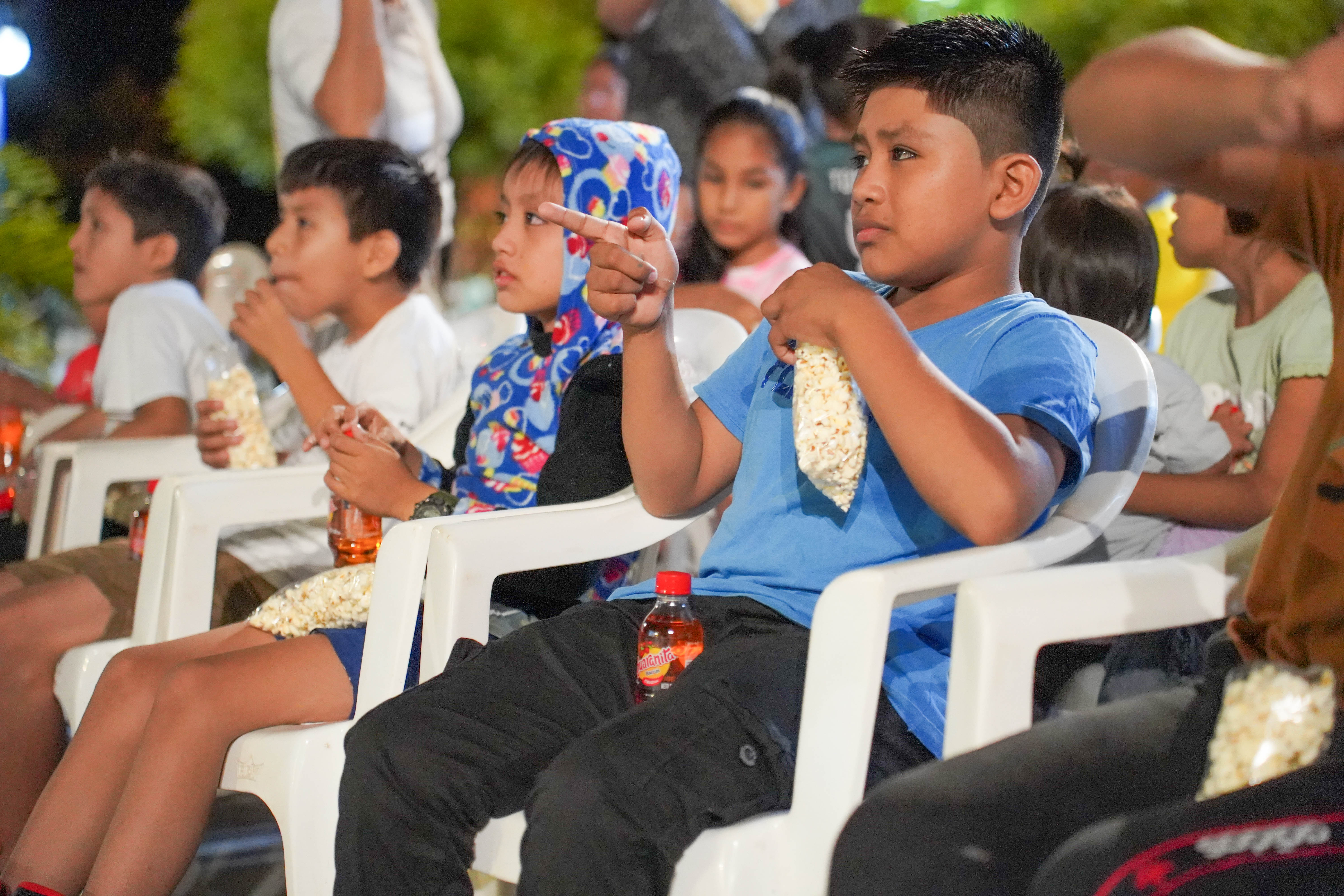 niños disfrutando