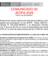 Vista preliminar de documento COMUNICADO 02-JEDPA-UGEL 03-2025
