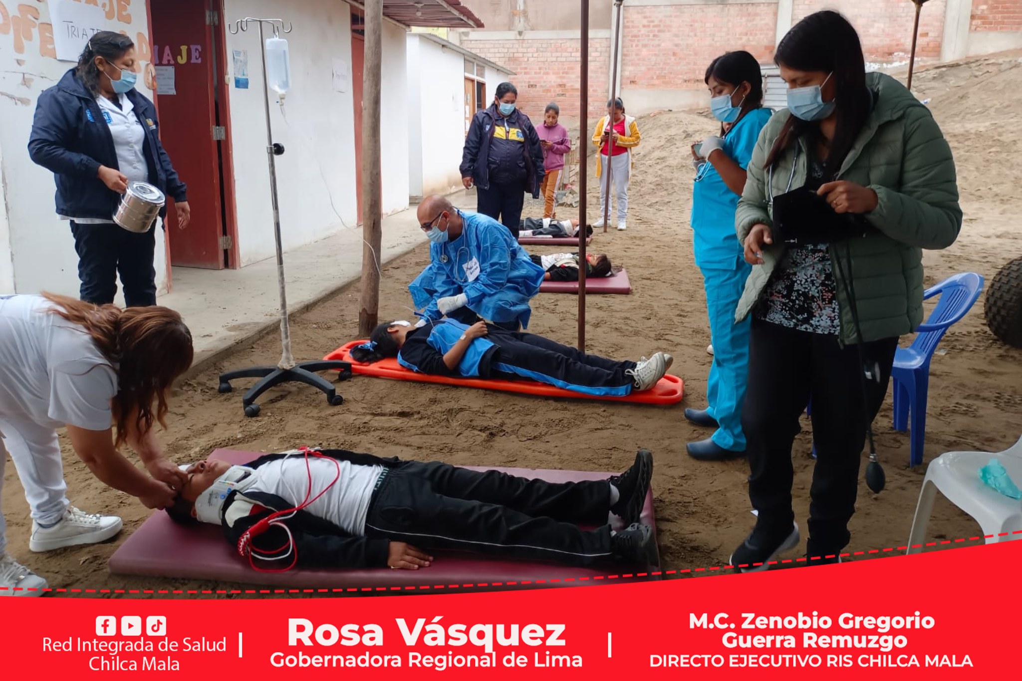 Así se realizó el 1er Simulacro Nacional Multipeligro 2025 en los diversos establecimientos de salud de la RIS Chilca Mala