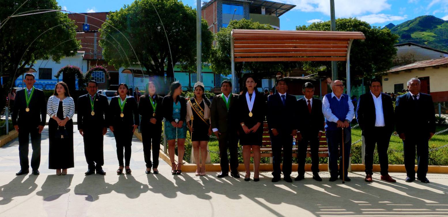 Alcalde participó en ceremonia por el XII aniversario de UGEL Huarmaca