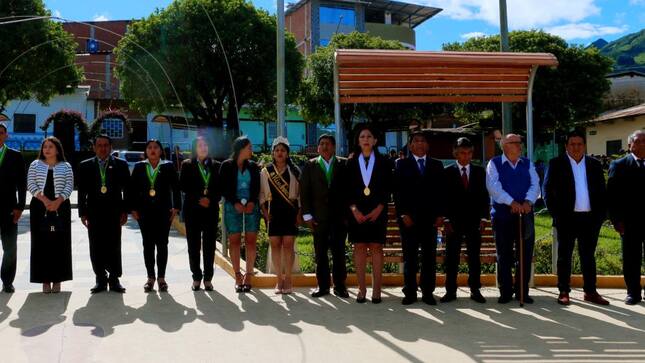 Alcalde participó en ceremonia por el XII aniversario de UGEL Huarmaca