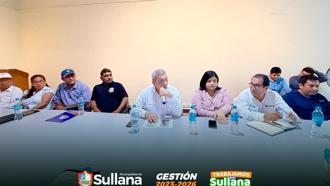 Municipalidad Provincial de Sullana instala mesa técnica con JUVECOS  y organizaciones civiles para atender problemáticas sectoriales 