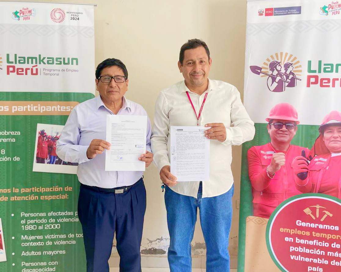 Alcalde continรบa impulsando el desarrollo de Huarmaca con nuevo convenio junto a Llamkasun Perรบ
