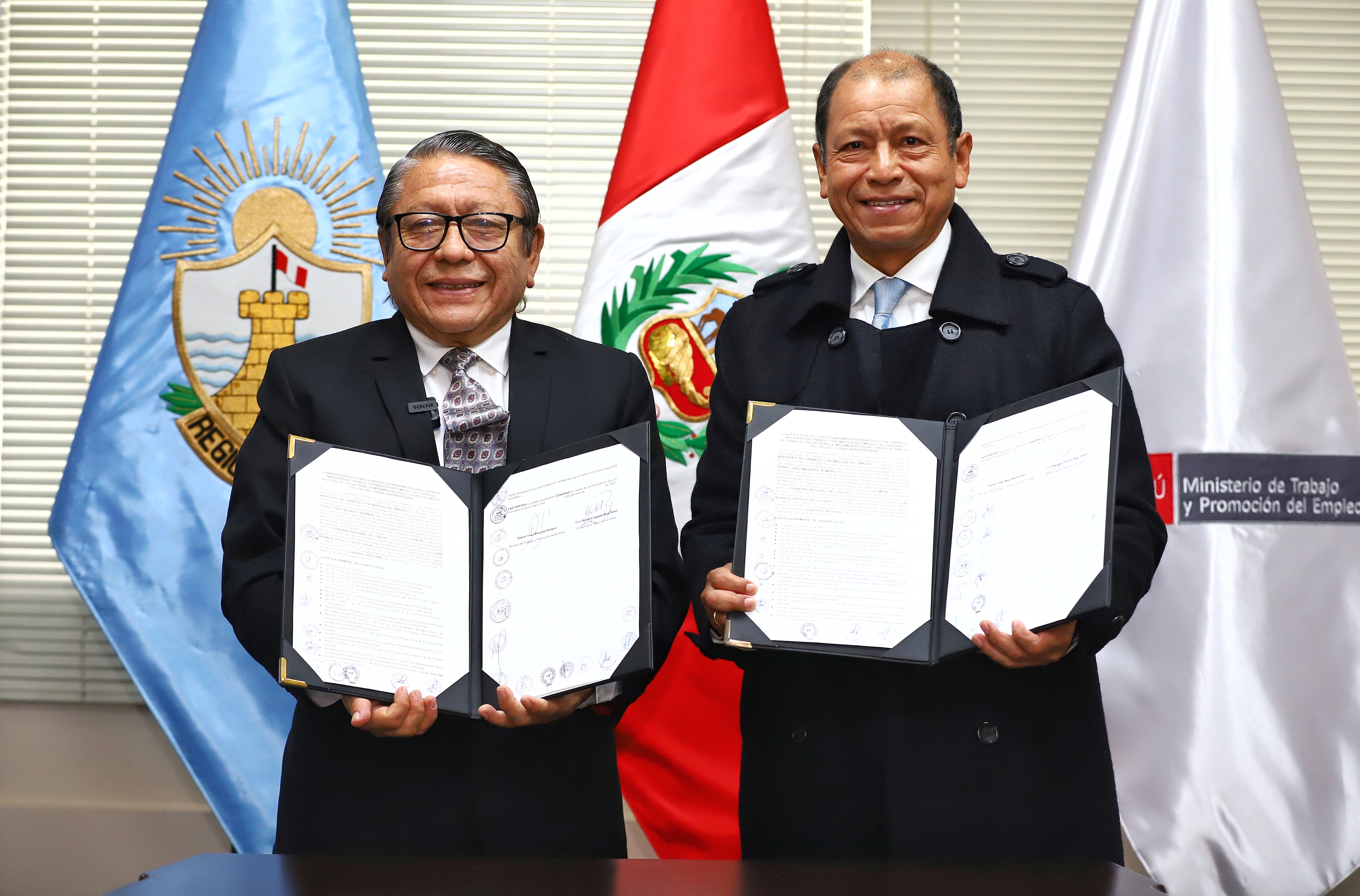 Gore Callao firmó convenio con Ministerio de Trabajo para generar más empleos y de calidad en la región