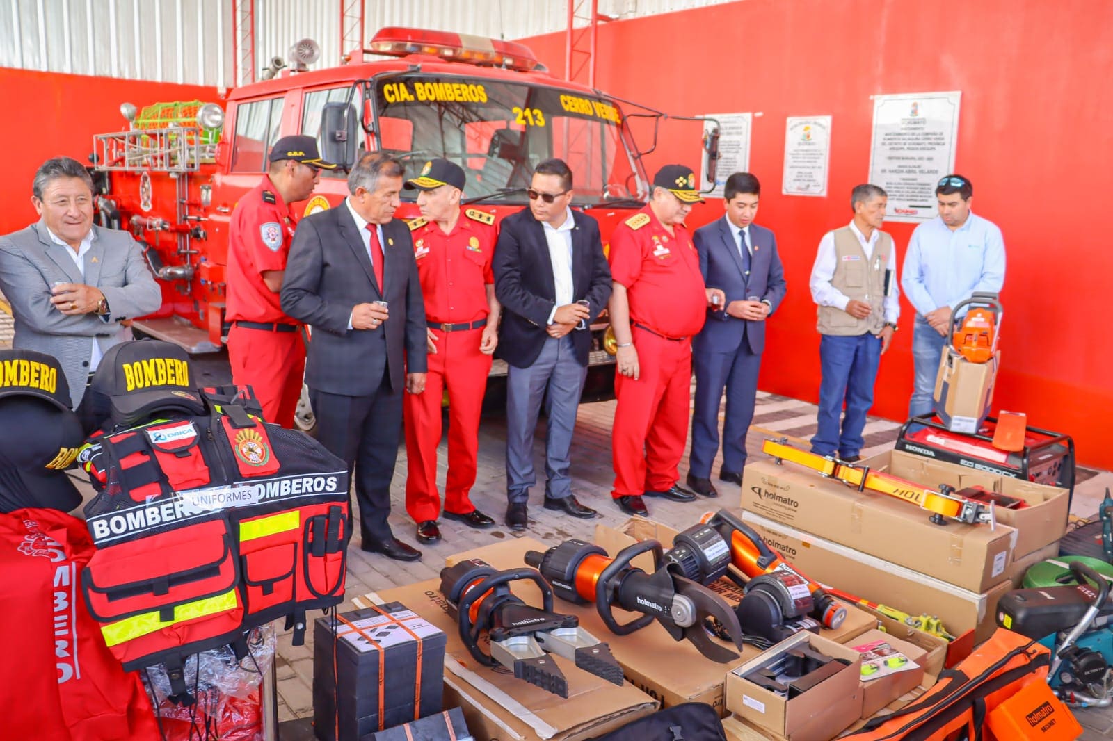 La Compañía de Bomberos Cerro Verde Nº 213 está preparada para brindar atención de incendios, rescates y otras emergencias