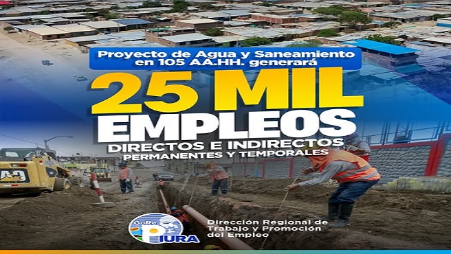Con una inversión sin precedentes, las obras se ejecutarán progresivamente entre 2025 y 2026, beneficiando a más de 466,000 personas - No se trata solo de llevar agua y desagüe, se trata de transformar realidades sociales y económicas”, afirmó el gobernador regional Luis Neyra León.
