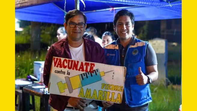 Junín: se implementa punto de vacunación contra fiebre amarilla en zona de ingreso vehicular a selva central