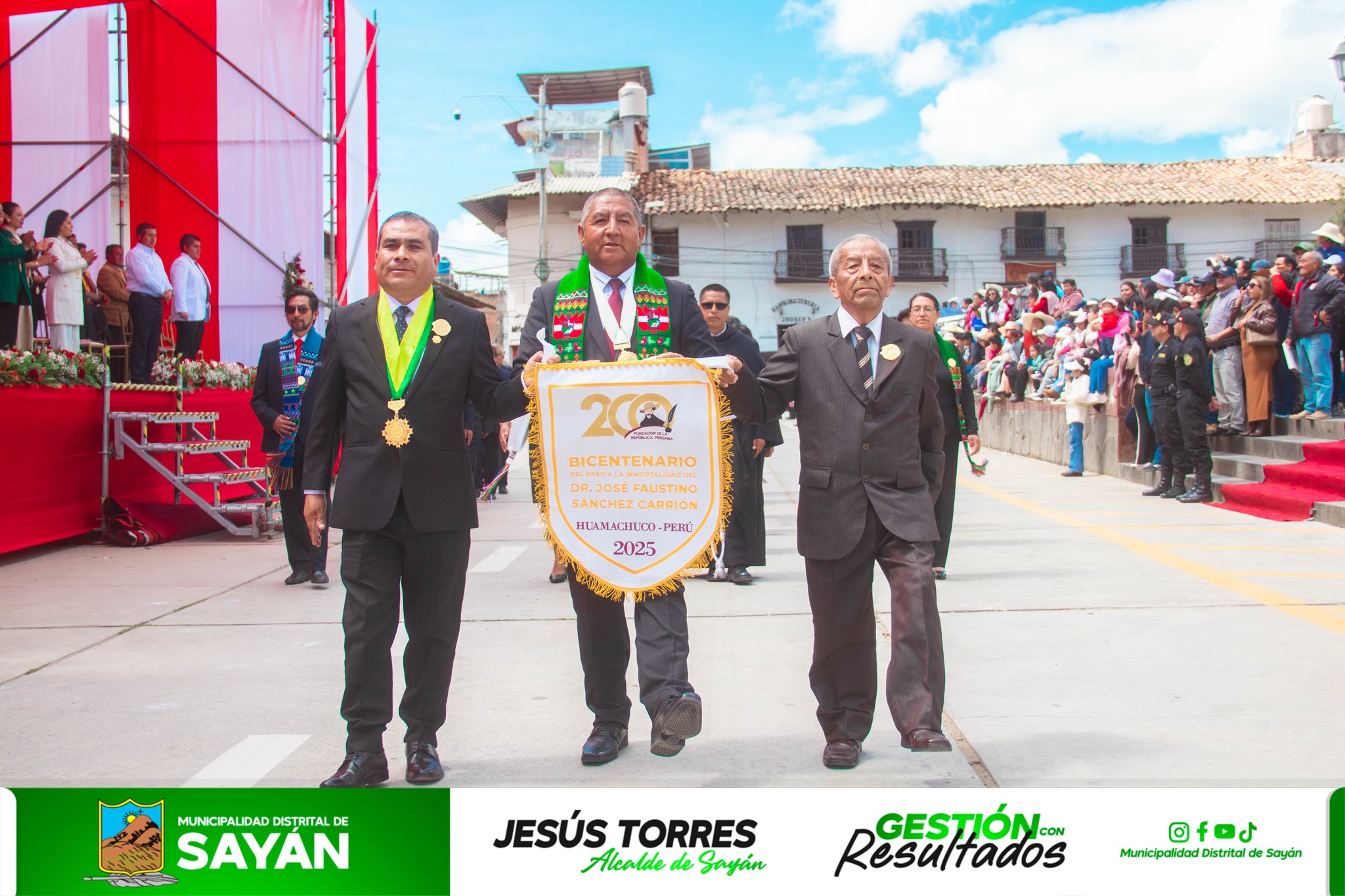 #Libertad ALCALDE DE SAYÁN PARTICIPÓ EN HUAMACHUCO DE LOS ACTOS CONMEMORATIVOS POR LOS 200 AÑOS DEL PASO A LA INMORTALIDAD DE JFSC