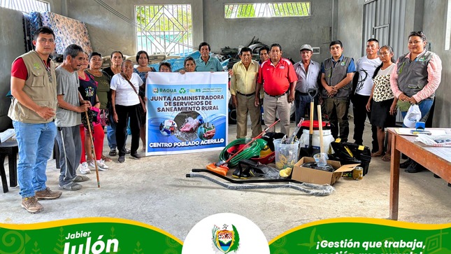 Entrega de Kits de herramientas en los Centros Poblados de Acerillo y Guadalupe.