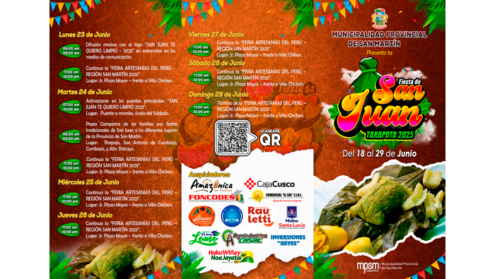 Presentación de la Programación por la Fiesta de San Juan 2025 en Tarapoto.