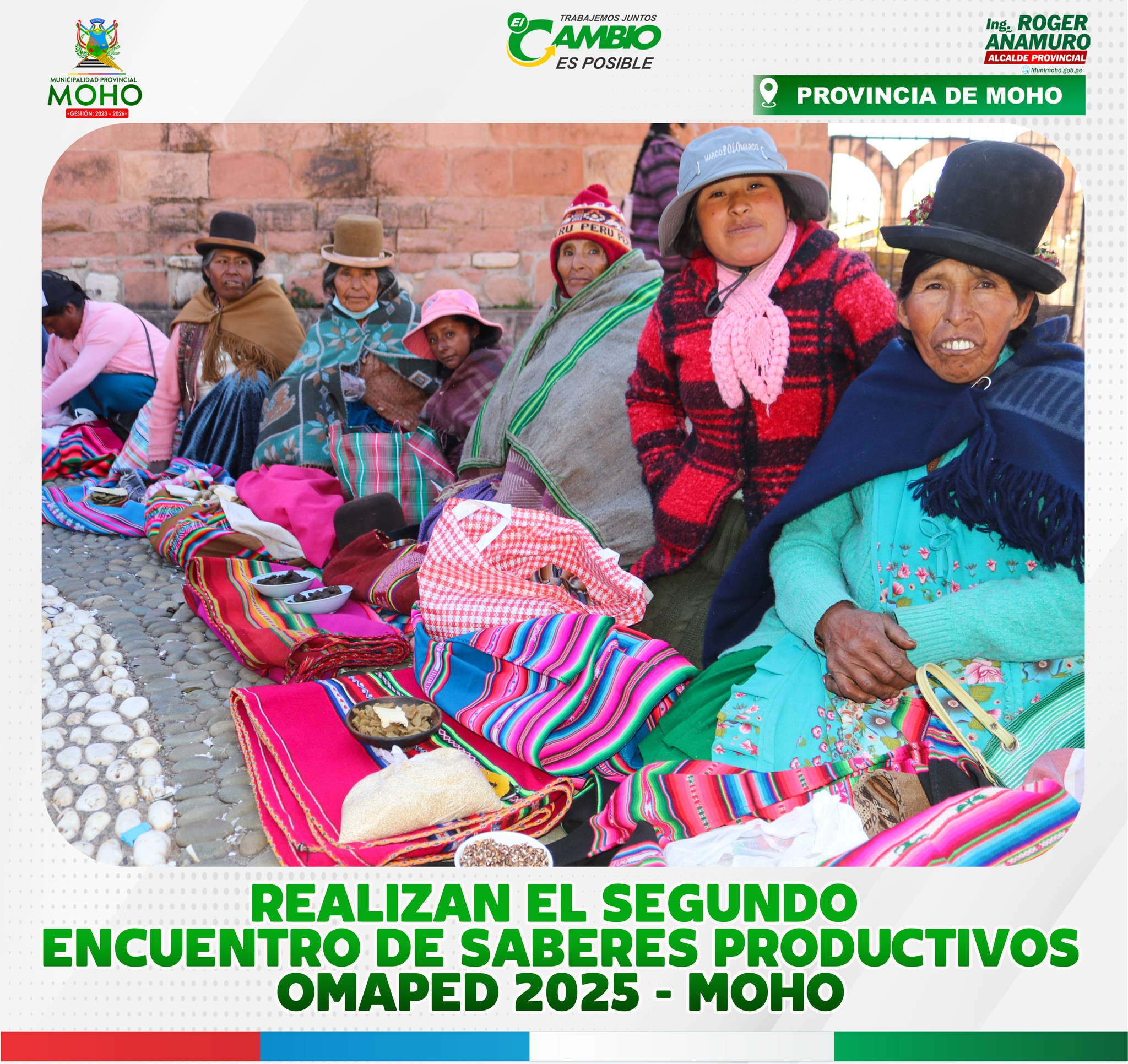 La Municipalidad Provincial de Moho, mediante la Oficina Municipal de Atención a las Personas con Discapacidad (OMAPED), llevó a cabo el II Encuentro de Saberes Productivos de las Personas con Discapacidad, un evento significativo que fomentó la inclusión y la participación activa de personas con habilidades diferentes de los distintos centros poblados de la provincia.
Durante la jornada, los participantes exhibieron con orgullo sus productos en áreas como artesanía, gastronomía, textilería y cultivo de hortalizas. Asimismo, el Centro de Salud Moho brindó una valiosa charla sobre alimentación saludable, higiene, prevención de enfermedades comunes y accesibilidad en la atención médica, contribuyendo a la promoción de la salud integral de los asistentes.
Este evento reafirma el compromiso de la Municipalidad de Moho con la construcción de una sociedad más equitativa, solidaria y accesible para todos.