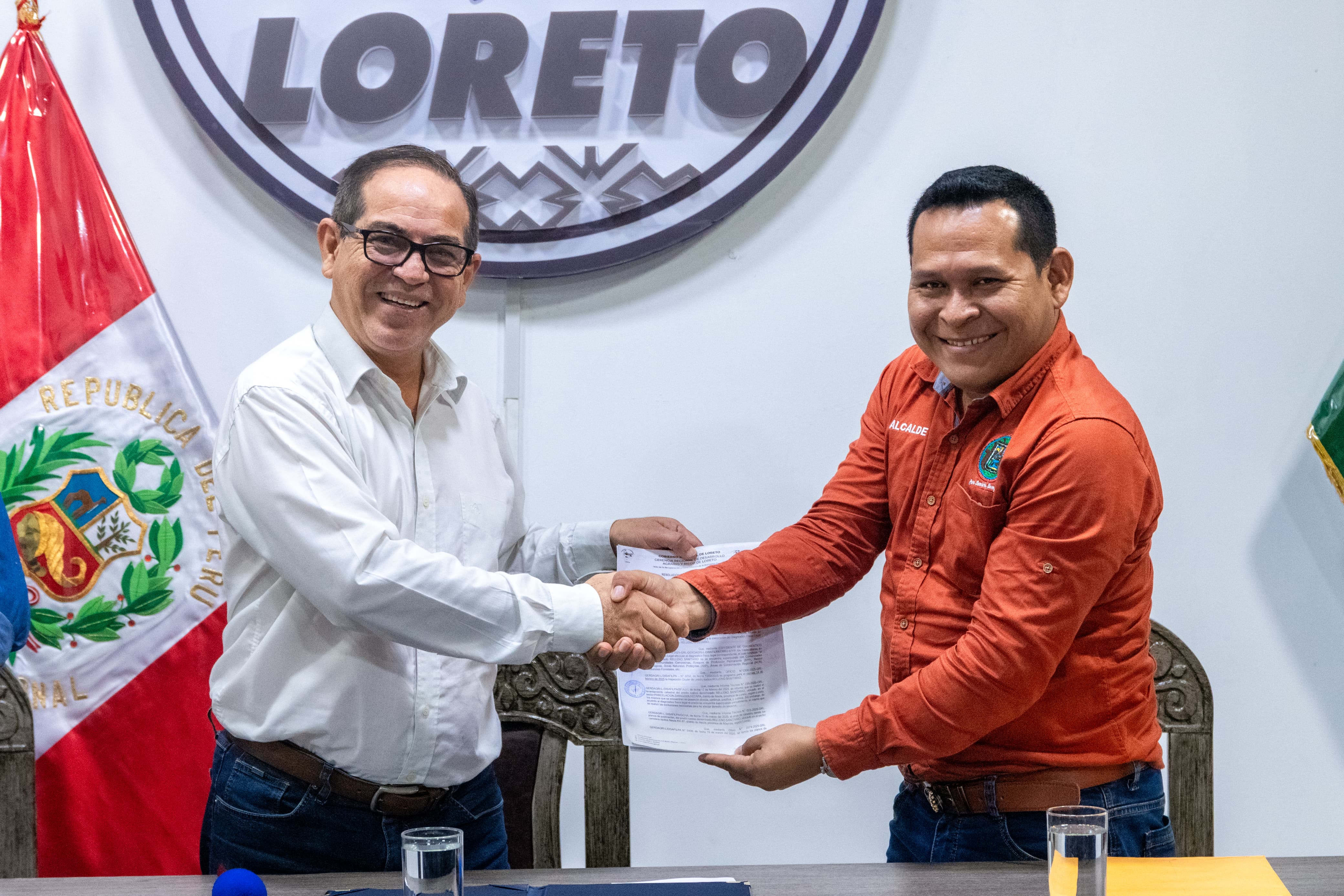 GOREL Y MUNICIPALIDAD PROVINCIAL DE NAUTA JUNTO AL DOCUMENTO DE PREDIO
