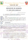 Vista preliminar de documento RESOLUCION DE ALCALDIA N°0085-2025-A-MDC-Q-C